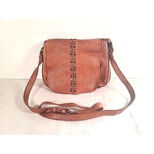 Vilenca Holland Woman’s Brown Leather Woven Shoulder Crossbody Bag Purse Bo Ho